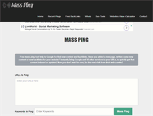 Tablet Screenshot of massping.org